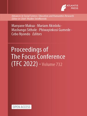 cover image of Proceedings of the Focus Conference (TFC 2022)